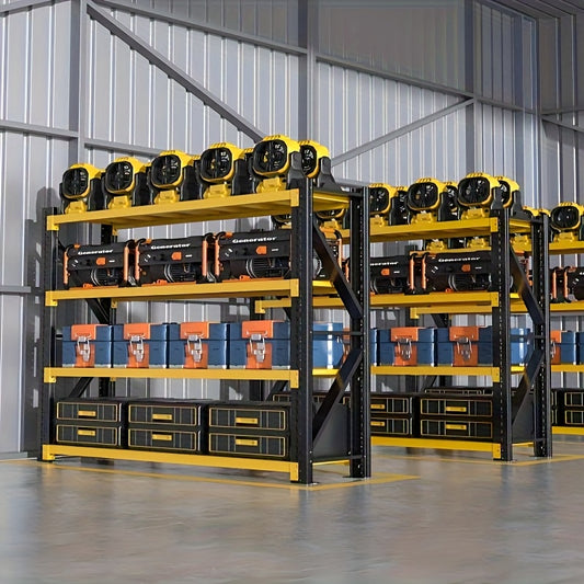 5000 Lb 4-layer Metal Adjustable Rack, 78.8 \