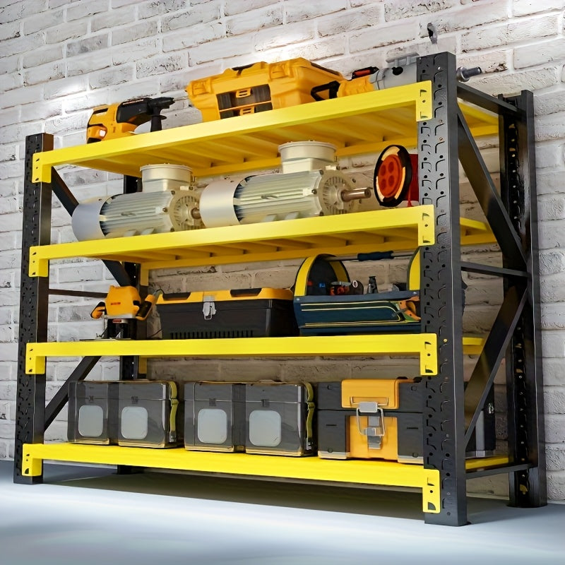 5000 Lb 4-layer Metal Adjustable Rack, 78.8 \