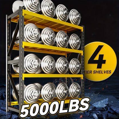 5000 Lb 4-layer Metal Adjustable Rack, 78.8 \