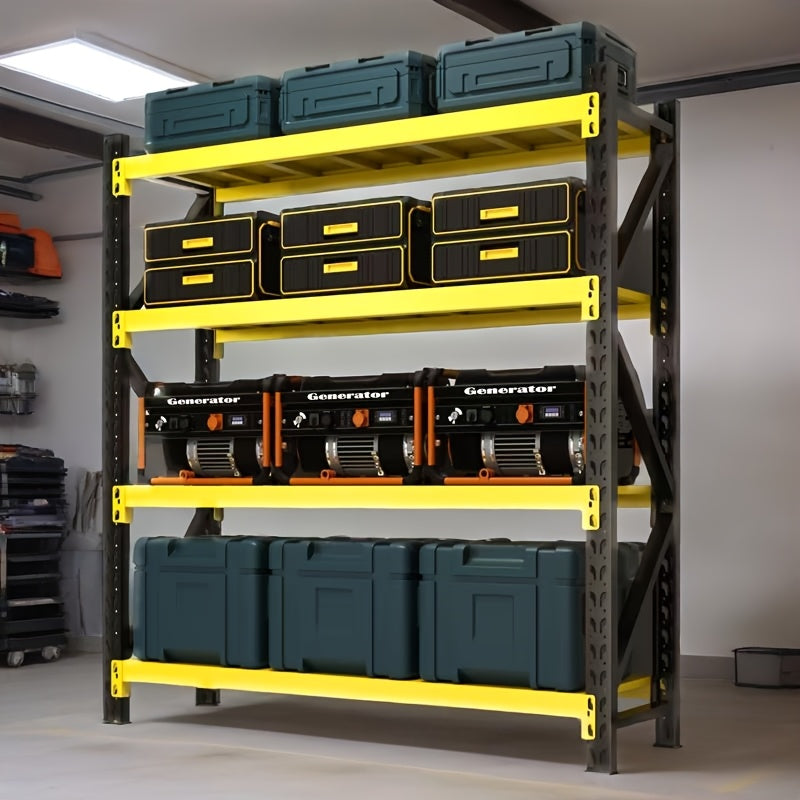 5000 Lb 4-layer Metal Adjustable Rack, 78.8 \
