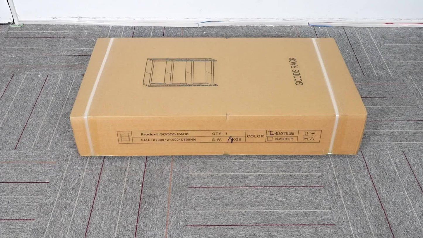 5000 Lb 4-layer Metal Adjustable Rack, 78.8 \