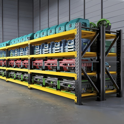 5000 Lb 4-layer Metal Adjustable Rack, 78.8 \
